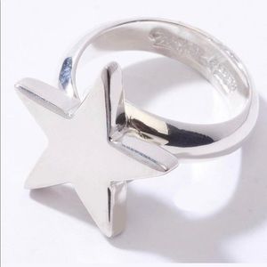 Charles Albert Sterling Silver Star Ring Size 9 (adjustable)